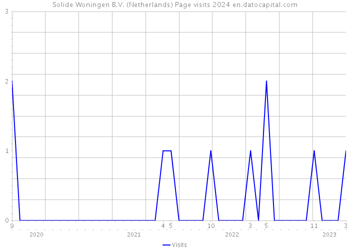 Solide Woningen B.V. (Netherlands) Page visits 2024 