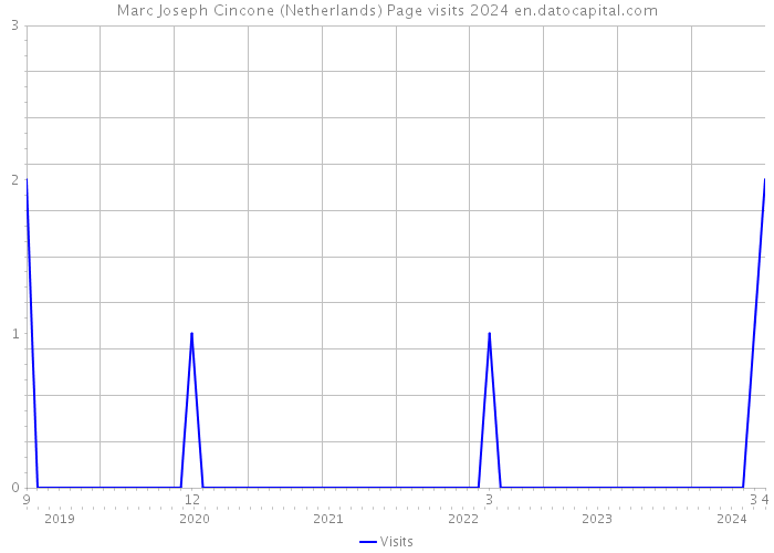 Marc Joseph Cincone (Netherlands) Page visits 2024 