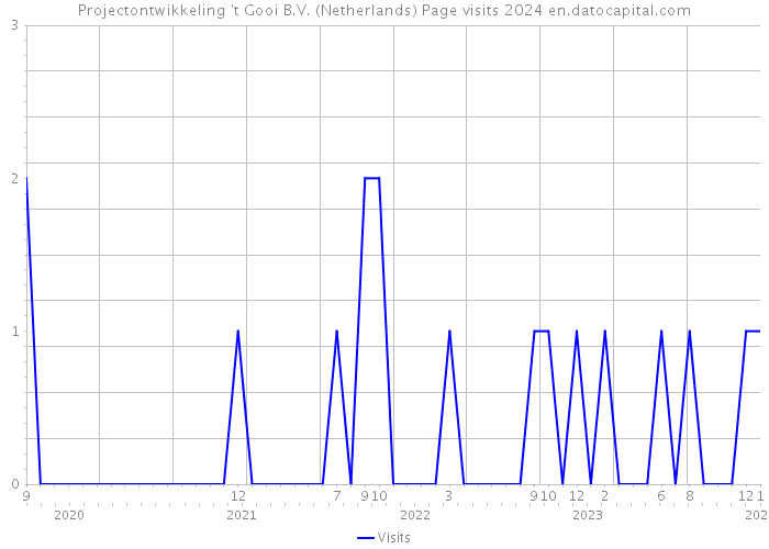 Projectontwikkeling 't Gooi B.V. (Netherlands) Page visits 2024 