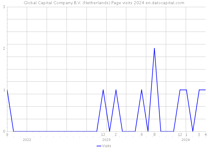 Global Capital Company B.V. (Netherlands) Page visits 2024 