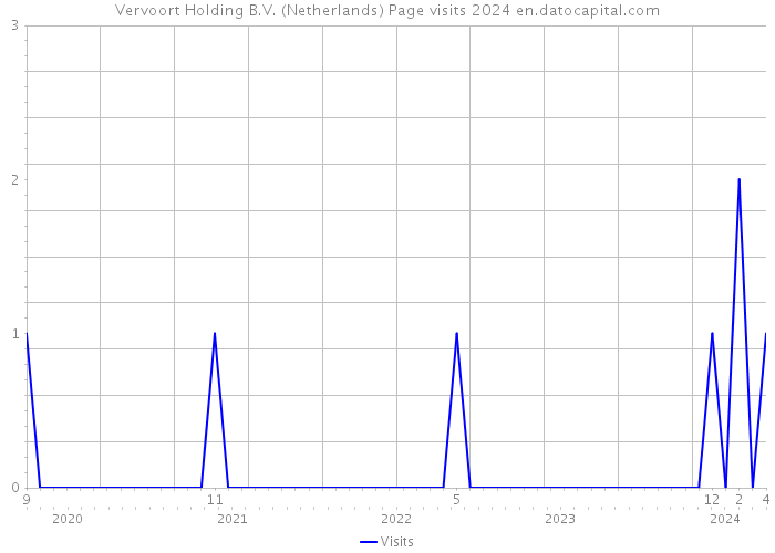 Vervoort Holding B.V. (Netherlands) Page visits 2024 