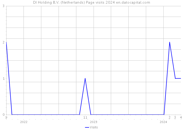 DI Holding B.V. (Netherlands) Page visits 2024 
