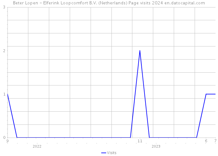 Beter Lopen - Elferink Loopcomfort B.V. (Netherlands) Page visits 2024 