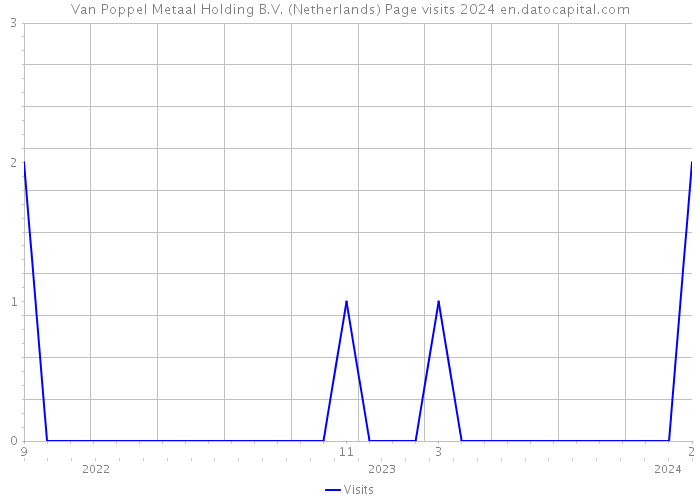 Van Poppel Metaal Holding B.V. (Netherlands) Page visits 2024 