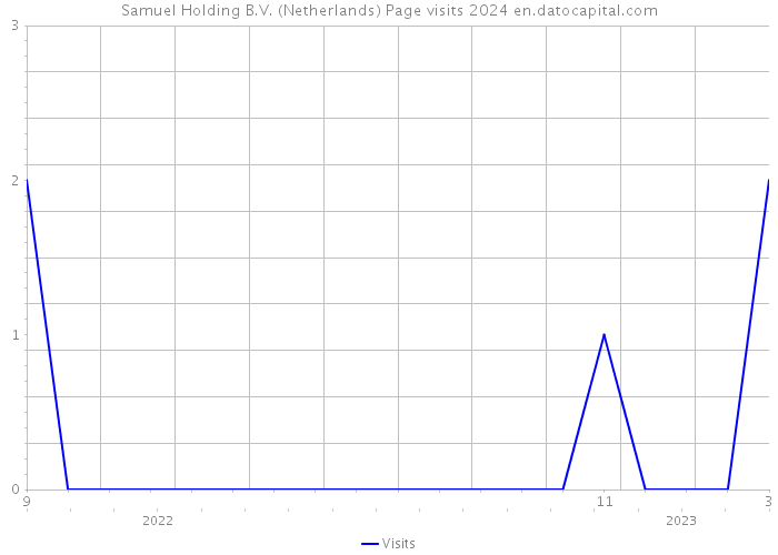 Samuel Holding B.V. (Netherlands) Page visits 2024 