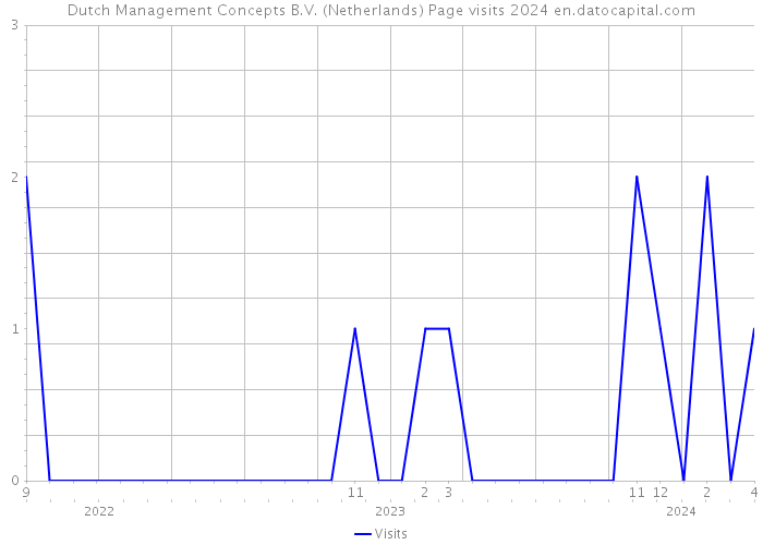 Dutch Management Concepts B.V. (Netherlands) Page visits 2024 