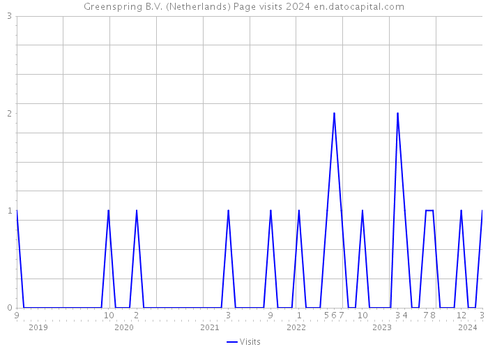 Greenspring B.V. (Netherlands) Page visits 2024 