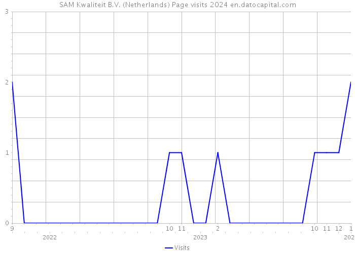 SAM Kwaliteit B.V. (Netherlands) Page visits 2024 