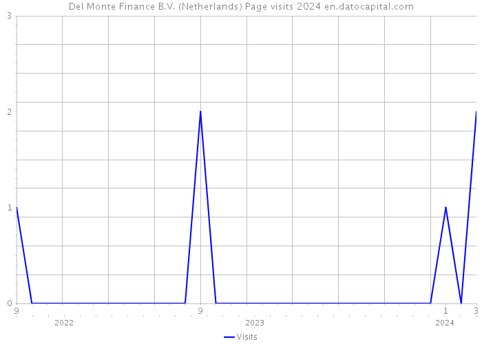 Del Monte Finance B.V. (Netherlands) Page visits 2024 