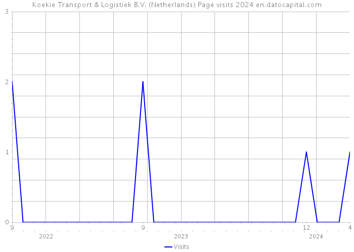 Koekie Transport & Logistiek B.V. (Netherlands) Page visits 2024 