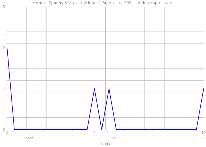 Monuta Spaans B.V. (Netherlands) Page visits 2024 