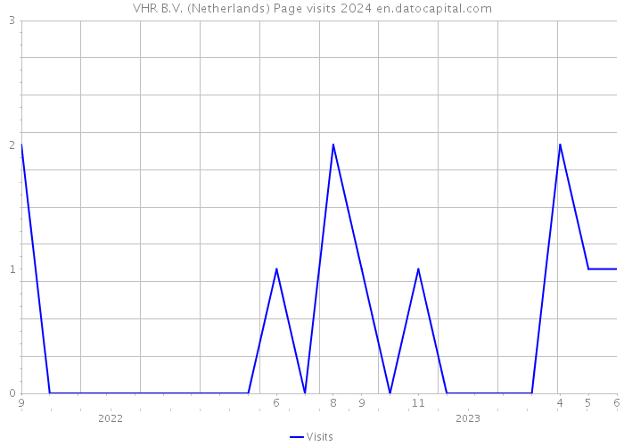 VHR B.V. (Netherlands) Page visits 2024 