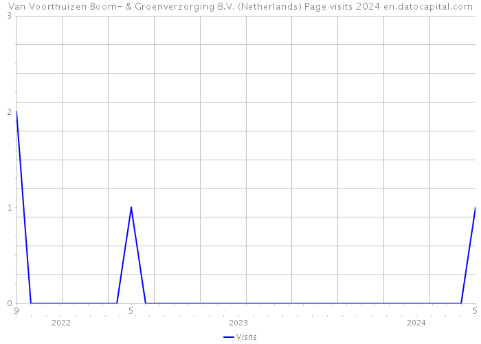 Van Voorthuizen Boom- & Groenverzorging B.V. (Netherlands) Page visits 2024 