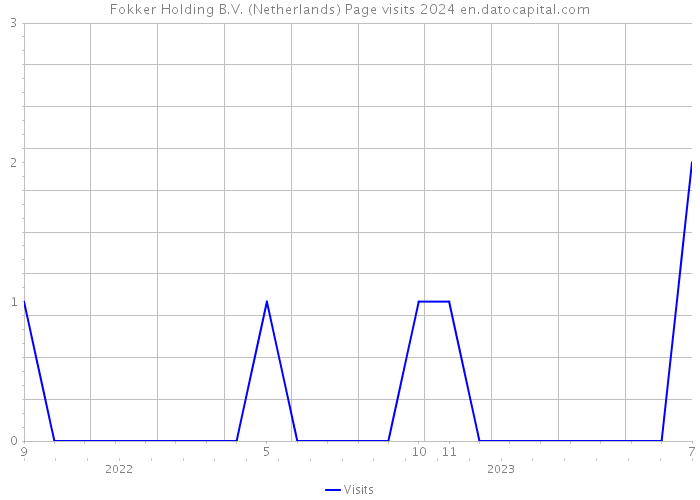 Fokker Holding B.V. (Netherlands) Page visits 2024 