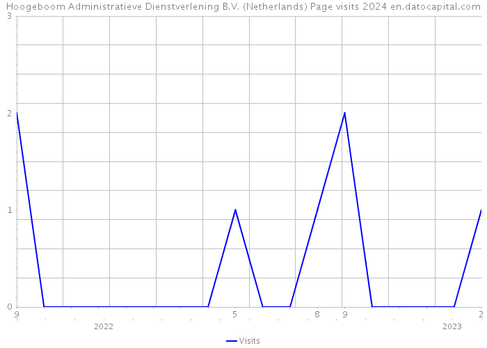 Hoogeboom Administratieve Dienstverlening B.V. (Netherlands) Page visits 2024 