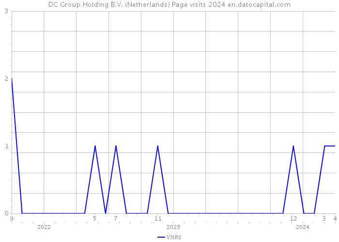 DC Group Holding B.V. (Netherlands) Page visits 2024 