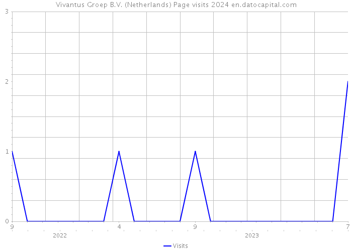 Vivantus Groep B.V. (Netherlands) Page visits 2024 