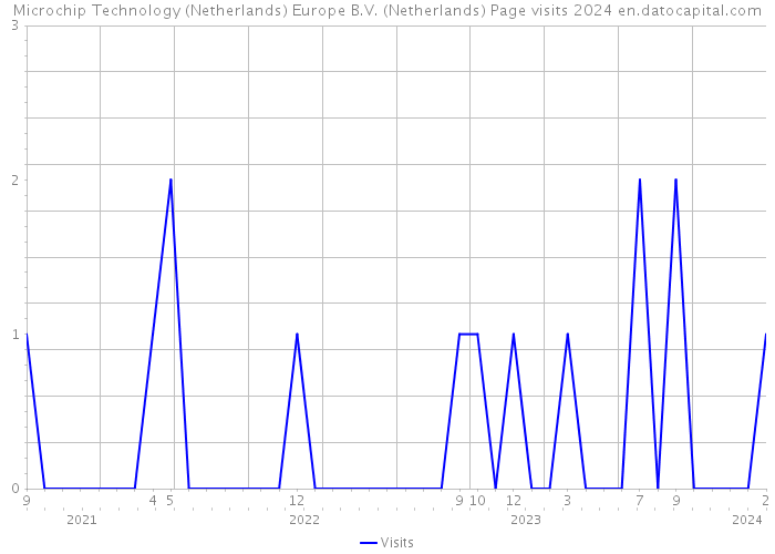 Microchip Technology (Netherlands) Europe B.V. (Netherlands) Page visits 2024 