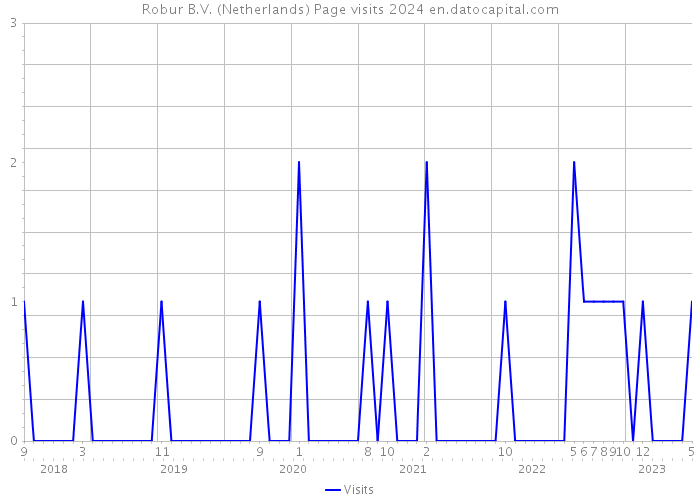 Robur B.V. (Netherlands) Page visits 2024 