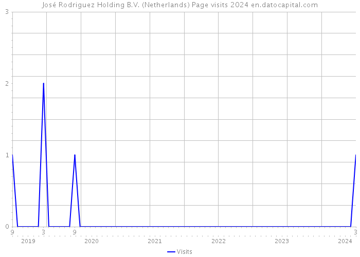 José Rodriguez Holding B.V. (Netherlands) Page visits 2024 