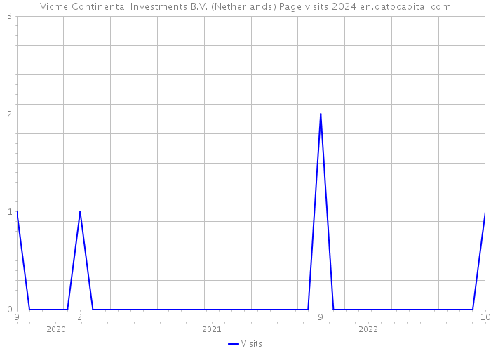 Vicme Continental Investments B.V. (Netherlands) Page visits 2024 