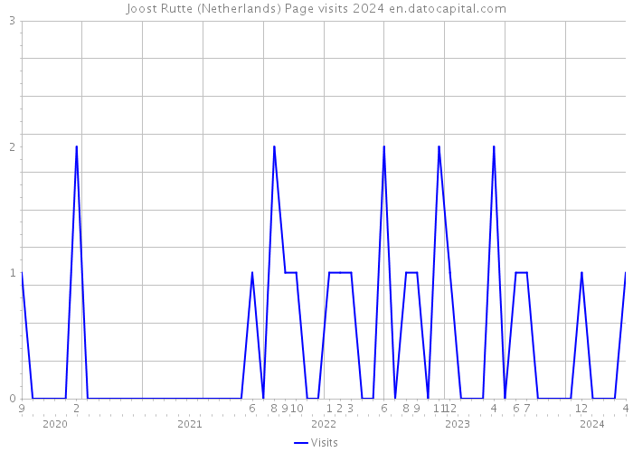 Joost Rutte (Netherlands) Page visits 2024 