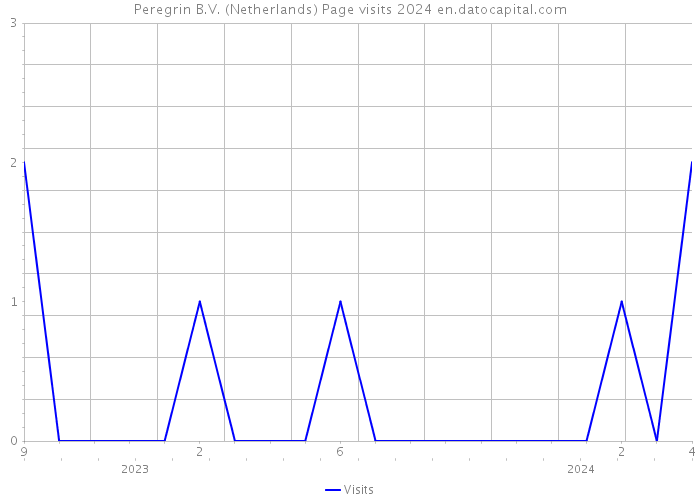 Peregrin B.V. (Netherlands) Page visits 2024 