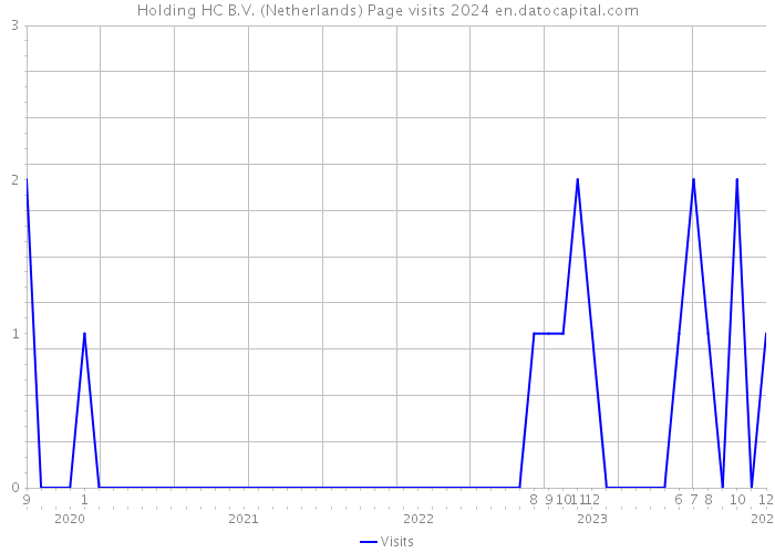 Holding HC B.V. (Netherlands) Page visits 2024 
