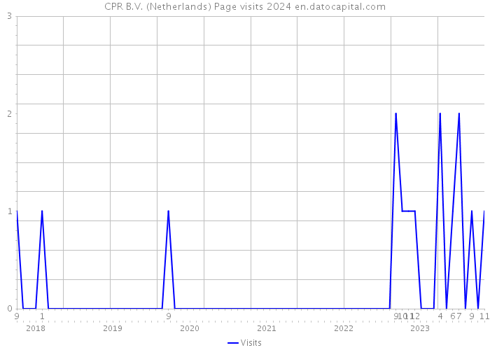 CPR B.V. (Netherlands) Page visits 2024 