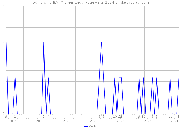 DK holding B.V. (Netherlands) Page visits 2024 