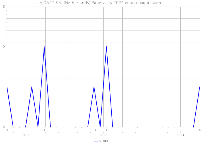 AIDAPT B.V. (Netherlands) Page visits 2024 