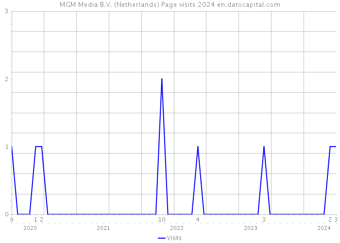 MGM Media B.V. (Netherlands) Page visits 2024 