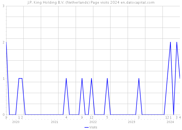 J.P. King Holding B.V. (Netherlands) Page visits 2024 