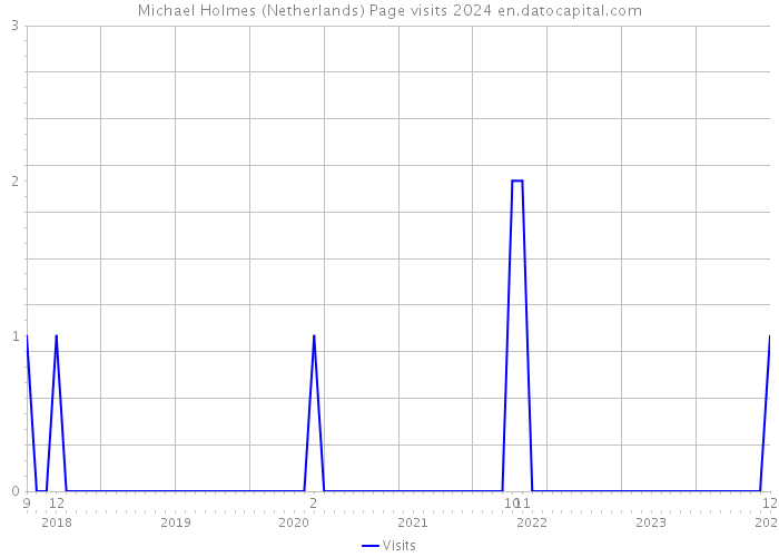 Michael Holmes (Netherlands) Page visits 2024 