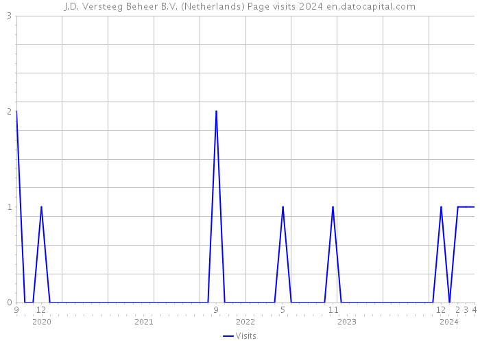 J.D. Versteeg Beheer B.V. (Netherlands) Page visits 2024 