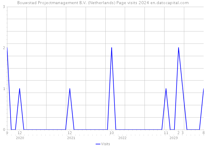 Bouwstad Projectmanagement B.V. (Netherlands) Page visits 2024 