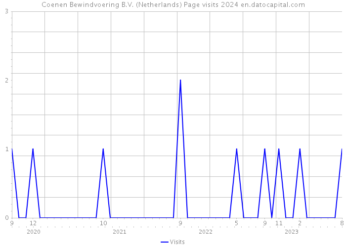 Coenen Bewindvoering B.V. (Netherlands) Page visits 2024 
