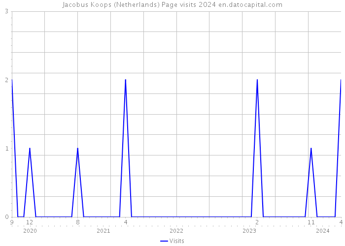 Jacobus Koops (Netherlands) Page visits 2024 