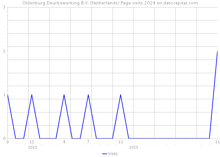 Oldenburg Deurbewerking B.V. (Netherlands) Page visits 2024 