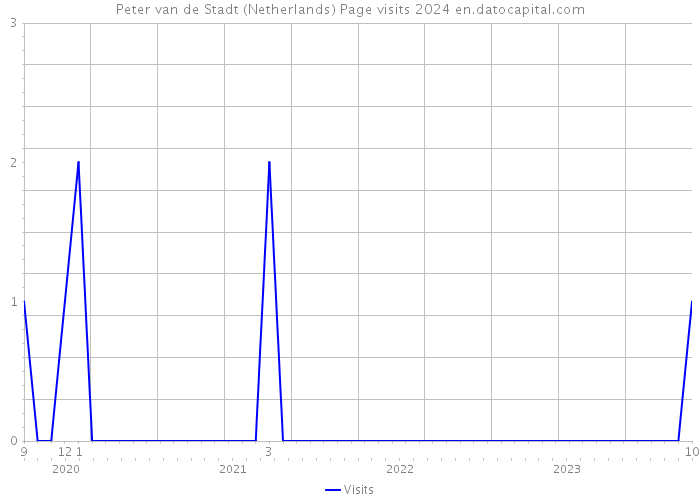 Peter van de Stadt (Netherlands) Page visits 2024 