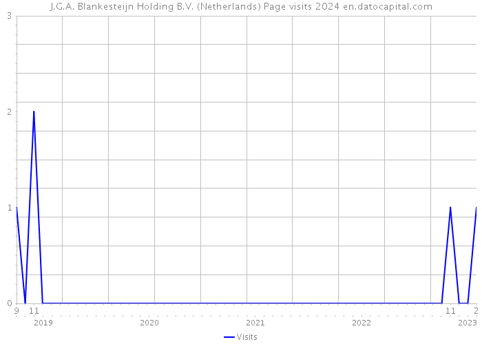 J.G.A. Blankesteijn Holding B.V. (Netherlands) Page visits 2024 