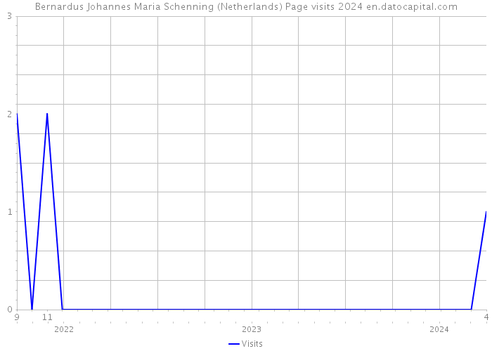 Bernardus Johannes Maria Schenning (Netherlands) Page visits 2024 