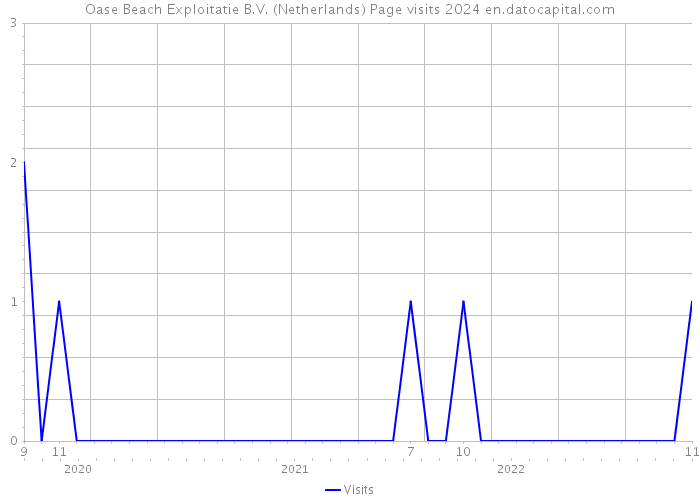 Oase Beach Exploitatie B.V. (Netherlands) Page visits 2024 