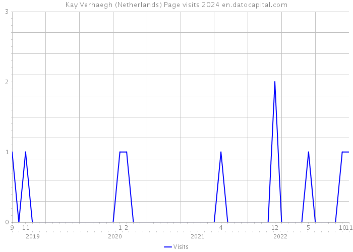 Kay Verhaegh (Netherlands) Page visits 2024 