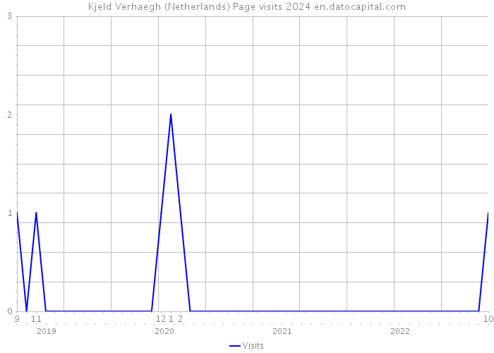 Kjeld Verhaegh (Netherlands) Page visits 2024 