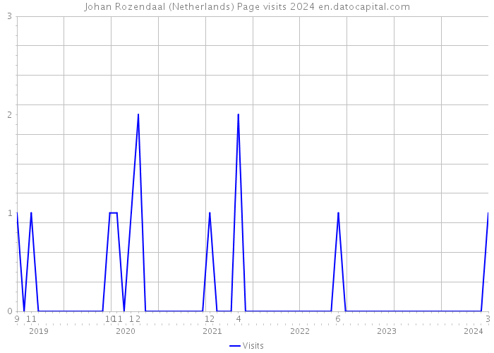 Johan Rozendaal (Netherlands) Page visits 2024 
