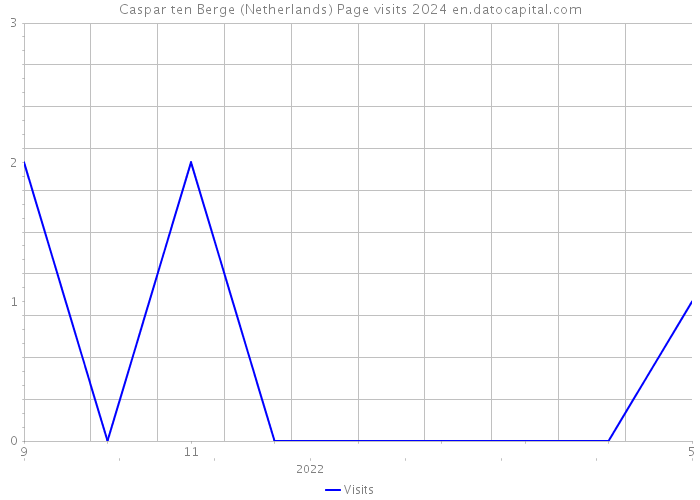 Caspar ten Berge (Netherlands) Page visits 2024 