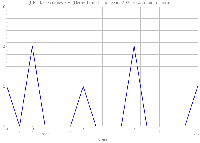 J. Bakker Services B.V. (Netherlands) Page visits 2024 