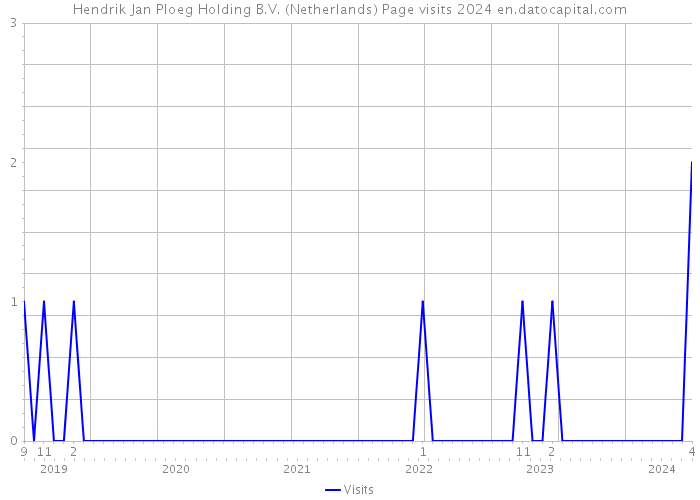 Hendrik Jan Ploeg Holding B.V. (Netherlands) Page visits 2024 