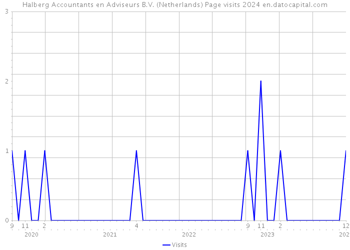 Halberg Accountants en Adviseurs B.V. (Netherlands) Page visits 2024 